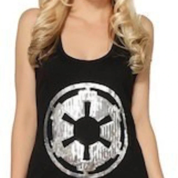 Star Wars‎ Imperial Logo Sequin Tank NWOT - Picture 1 of 7